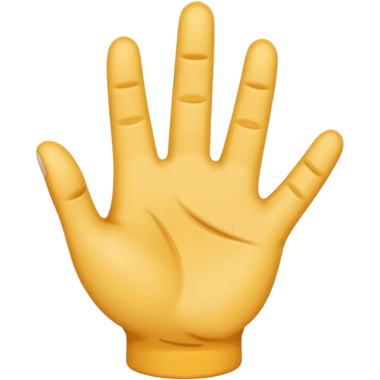 Crea un emoji que sea este ✋️ pero de cabeza, osea invertido emoji