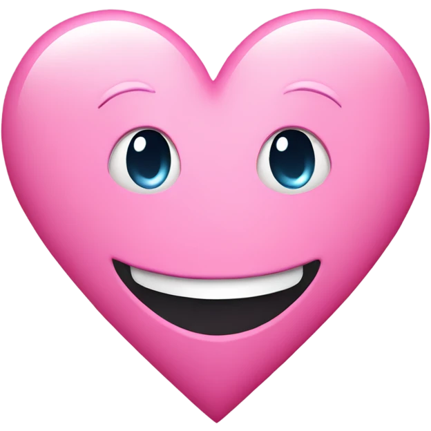 Pink heart with smile emoji