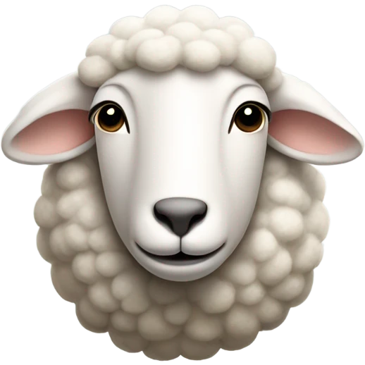 sheep that lower the eyes emoji
