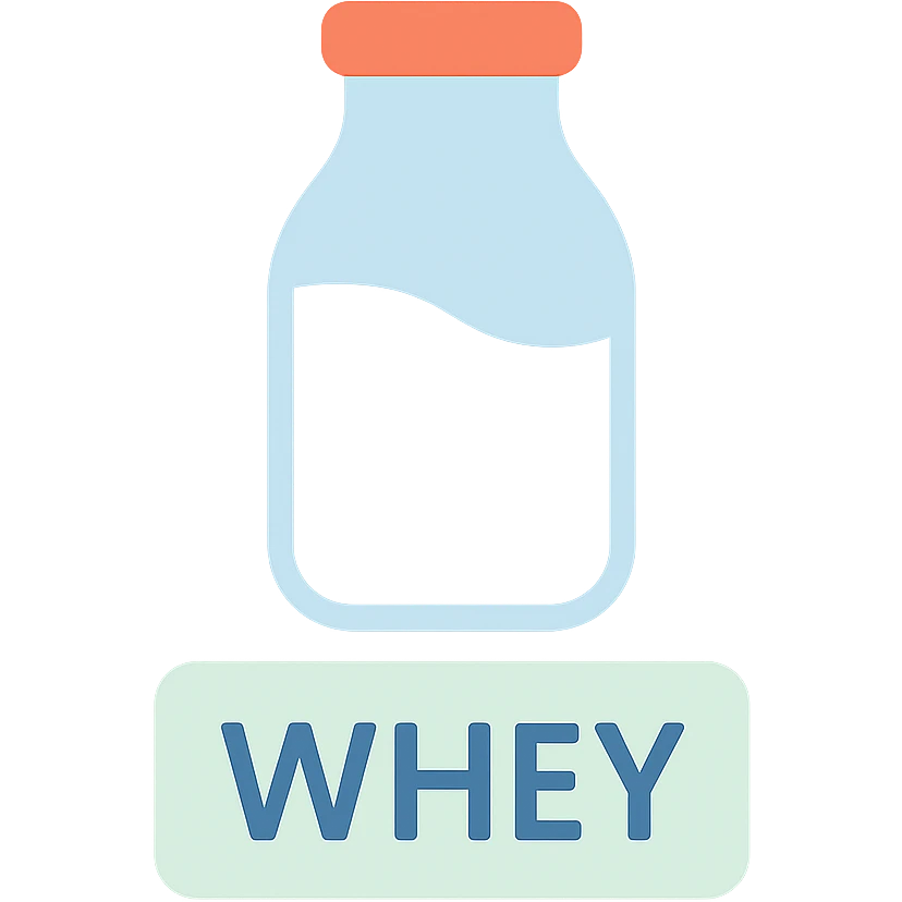 whey milk icon, colorful style, clean and modern look emoji