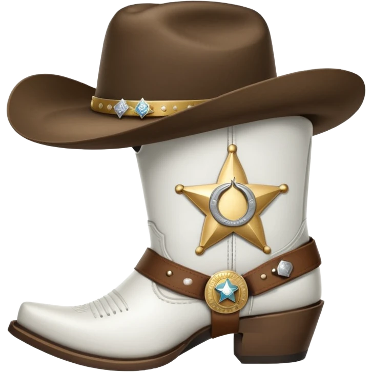 Please create me cowboy related emojies that are fully white! emoji