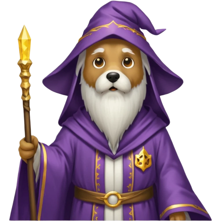 Dog wizard emoji
