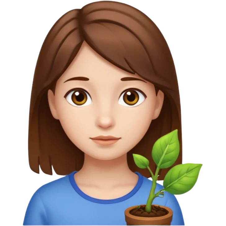 دختری که جوانه جانبی  emoji