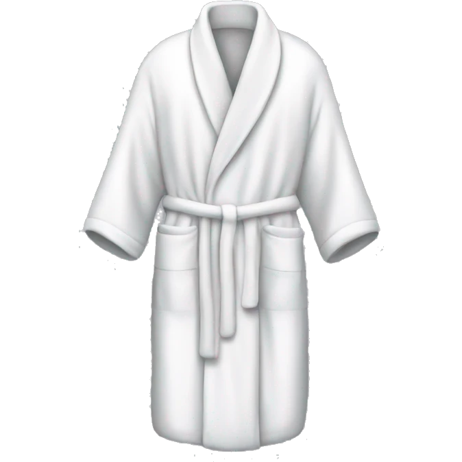 White bath robe  emoji