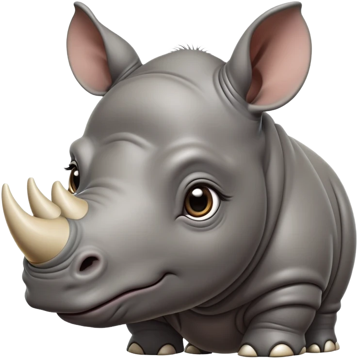 cinematic-noble-baby rhinoceros-portrait-emoji,-poised-and-regal,-with-a-massive,-powerful-build-and-a-thick,-deep-set-soulful-piercing-eyes,-simplified-yet-sharp-and-sophisticated-features,-highly-detailed, large eyes emoji