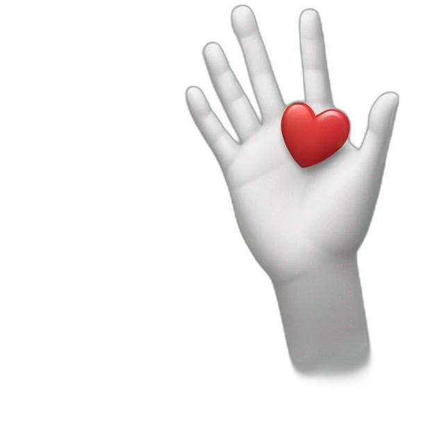 Hand love emoji