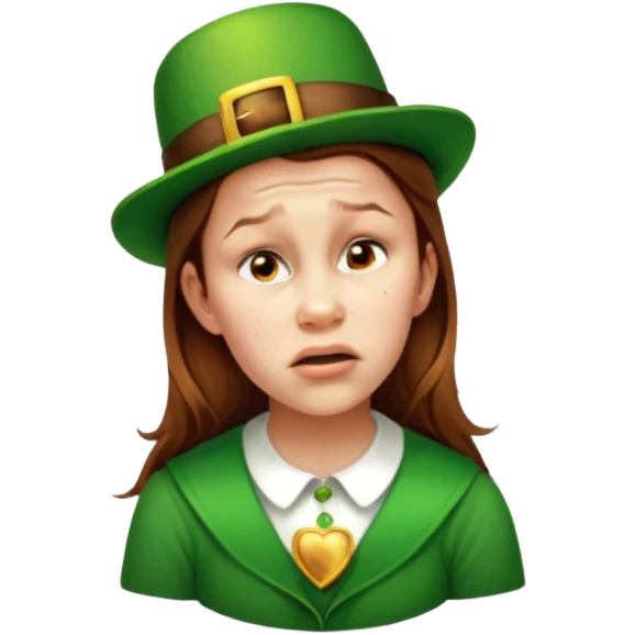 Sad Leprechaun emoji