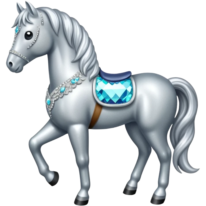 Horse made of small rhinestones emoji