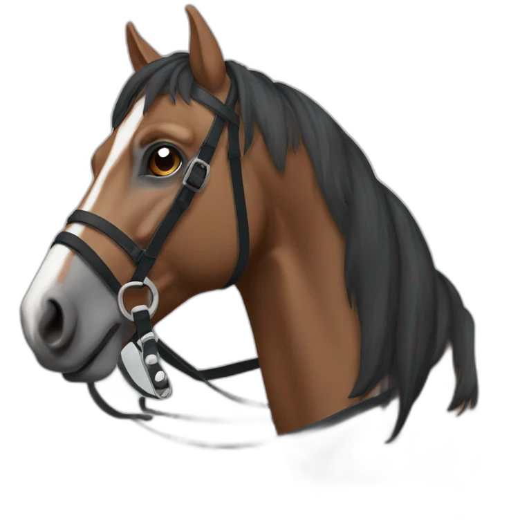 Cheval sûrs cavalière emoji