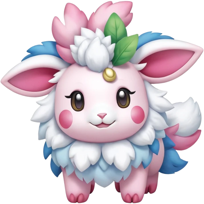 Shiny Shaymin-Mareep-Sylveon-Hybrid (Full body) emoji