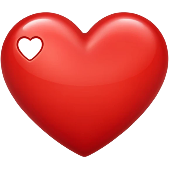 Real heart emoji