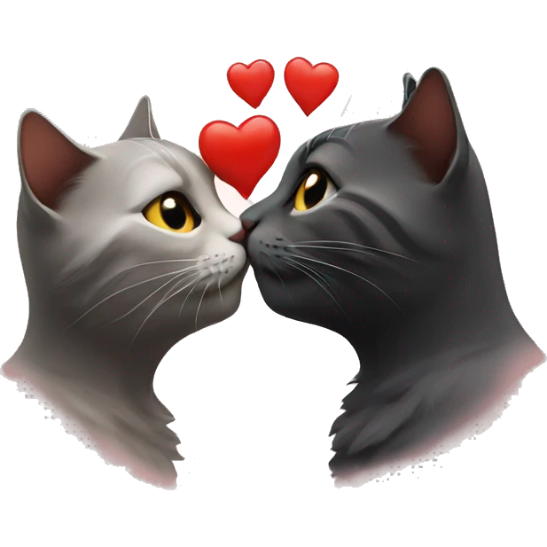 cats kissing emoji