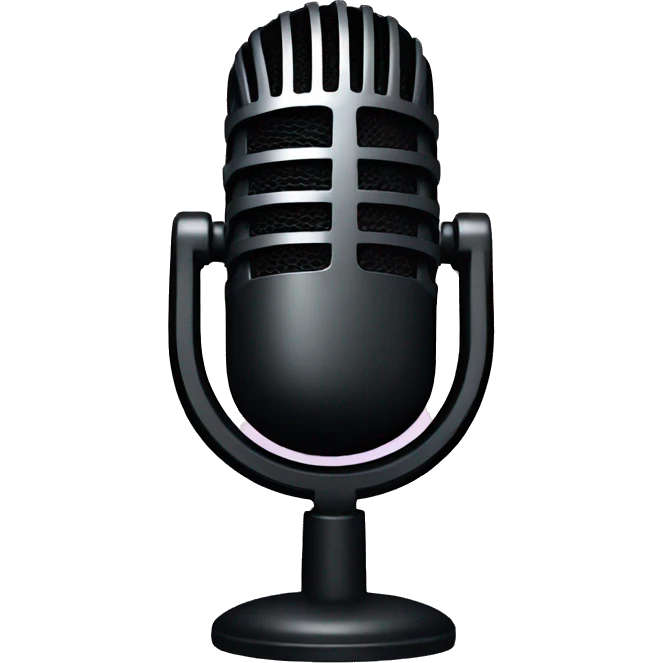 Podcast mic emoji