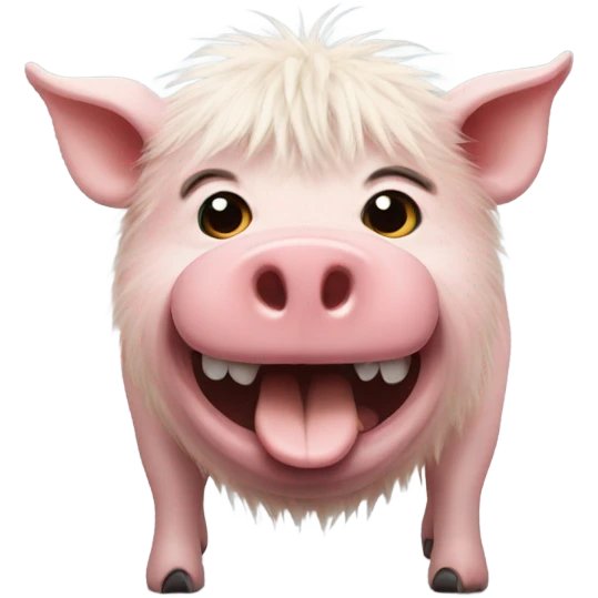 Half pig half dog emoji