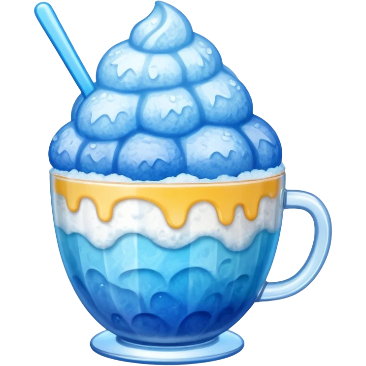 Shaved ice in a cup emoji