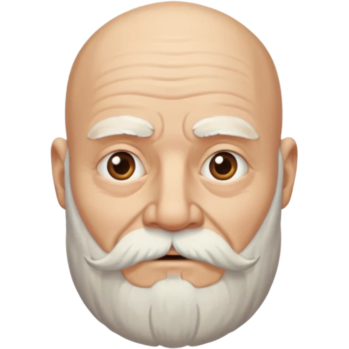 bearded old bald man emoji