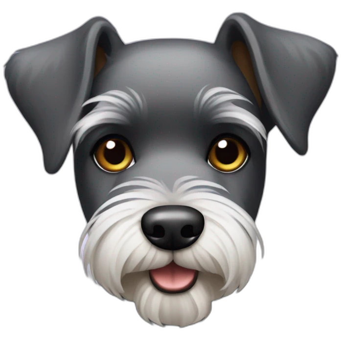Miniature schnauzer emoji