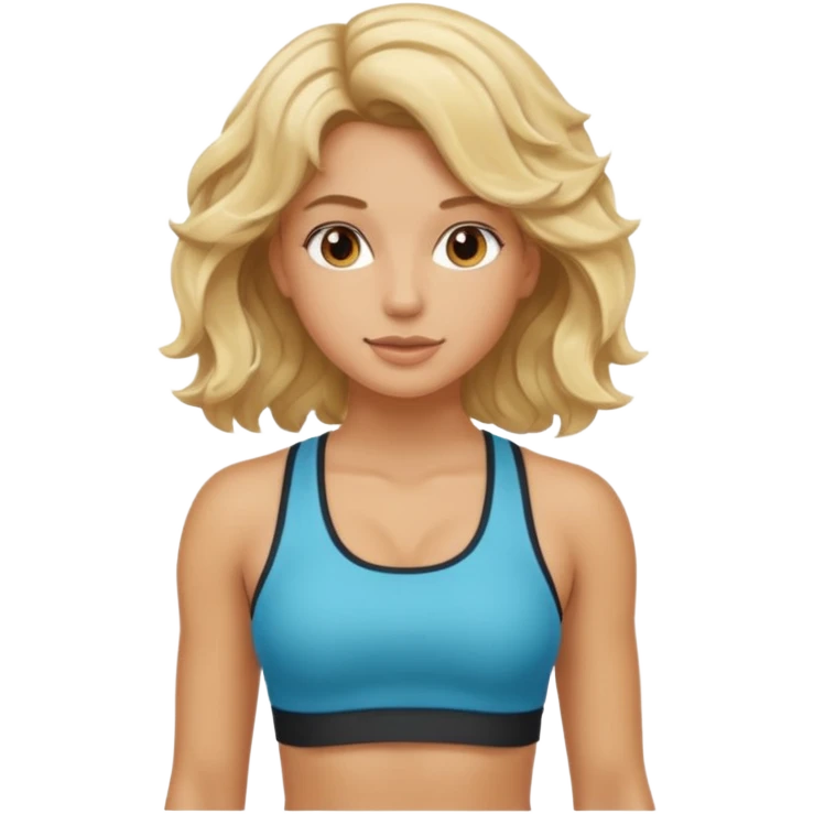 iOS 18 aesthetic wavy blondie girl gym emoji