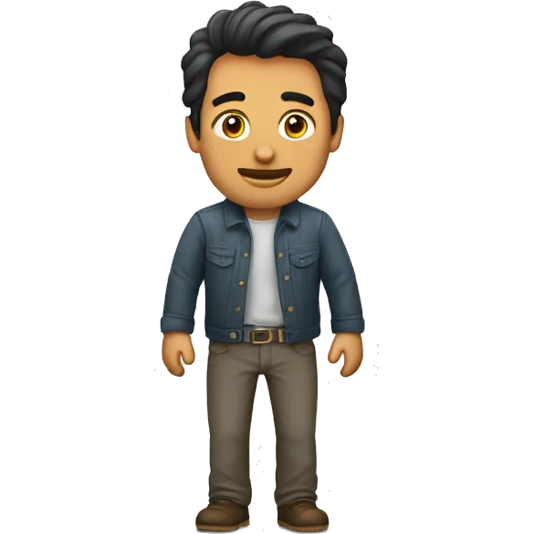 Hombre sonrojado con vergüenza  emoji