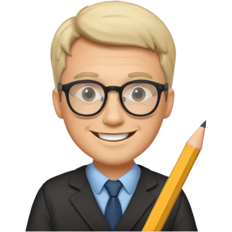 Sticker “male teacher planning day” emoji