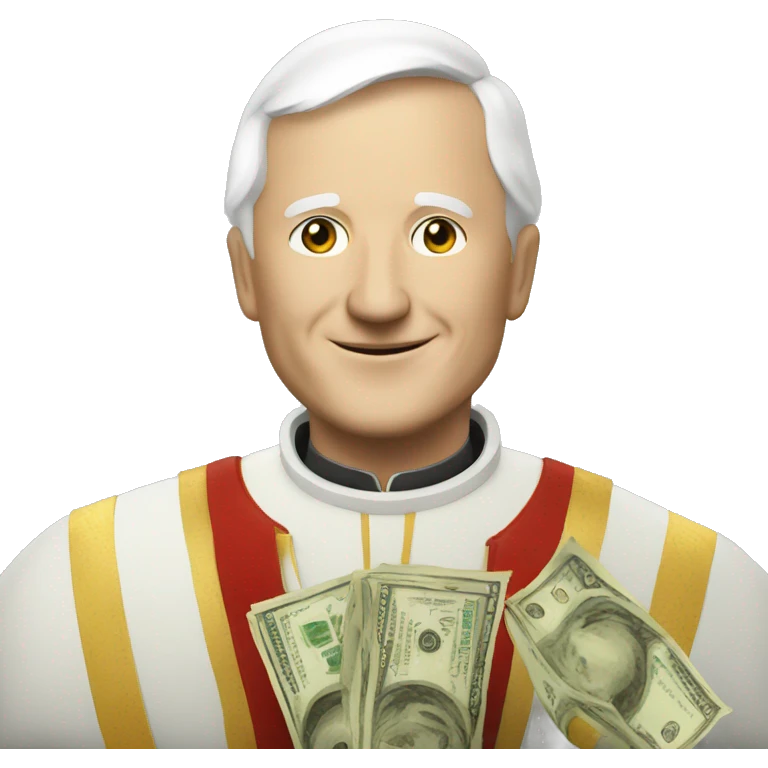benedikt pope with money emoji