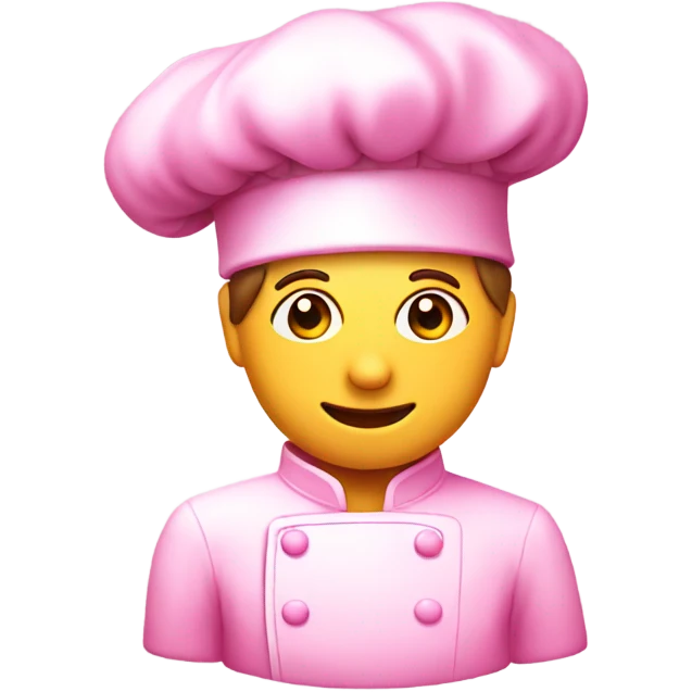 Pink chef hat  emoji