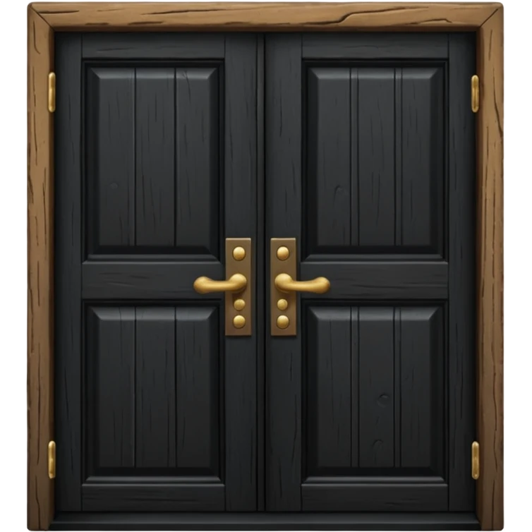 a black door  emoji
