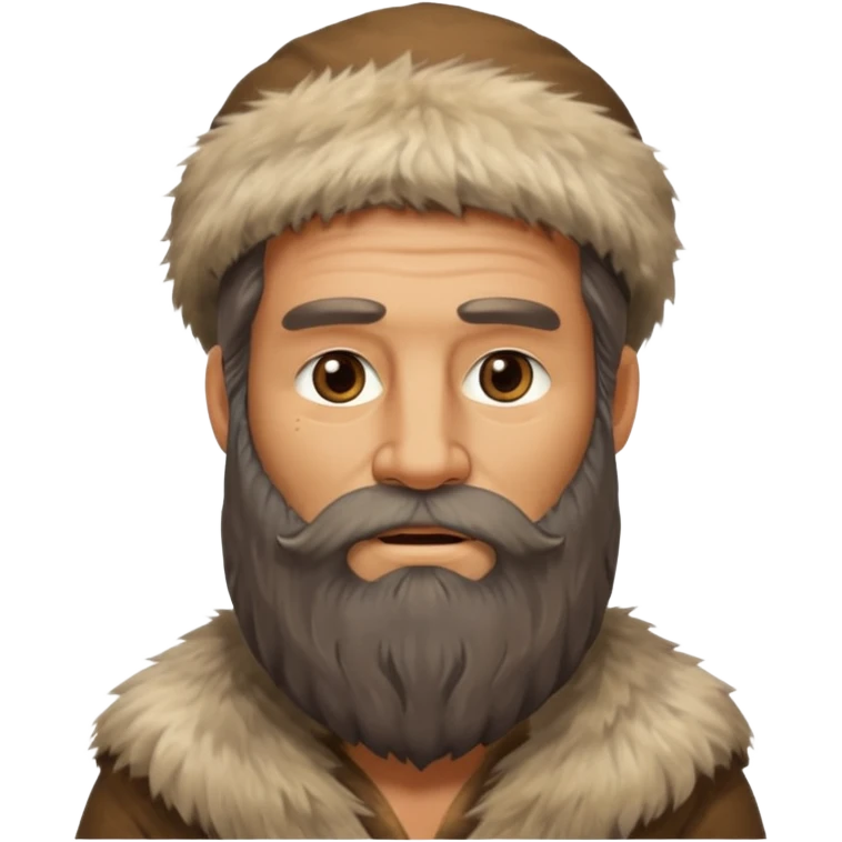 Bearded Stone Age Man – Long beard, fur clothes


 emoji