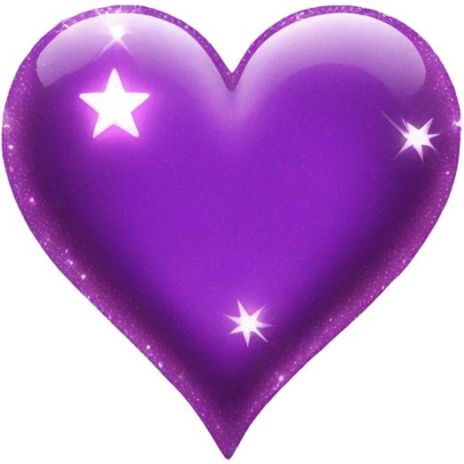 Purple Heart with sparkles  emoji