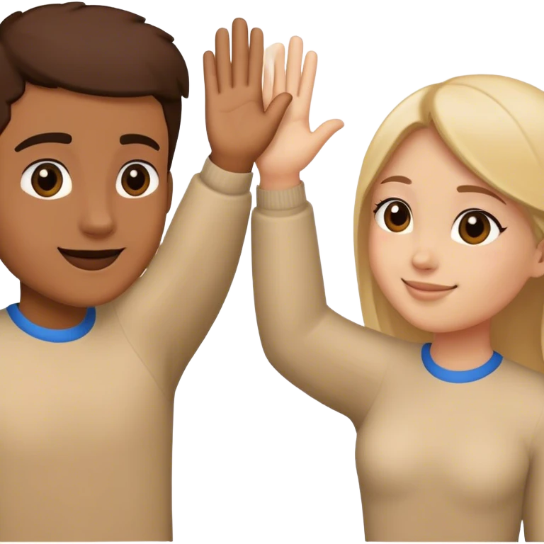 2 friends giving high five emoji