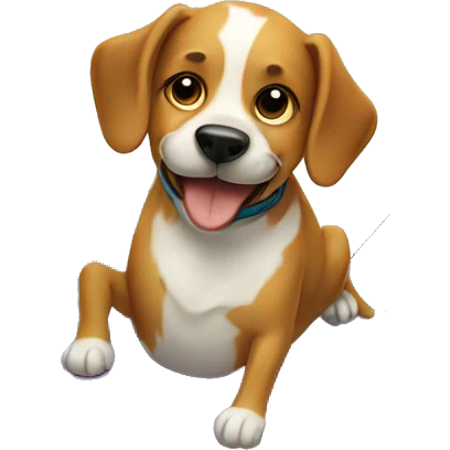 Dog on surfboard emoji