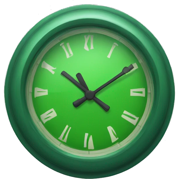 green clock emoji