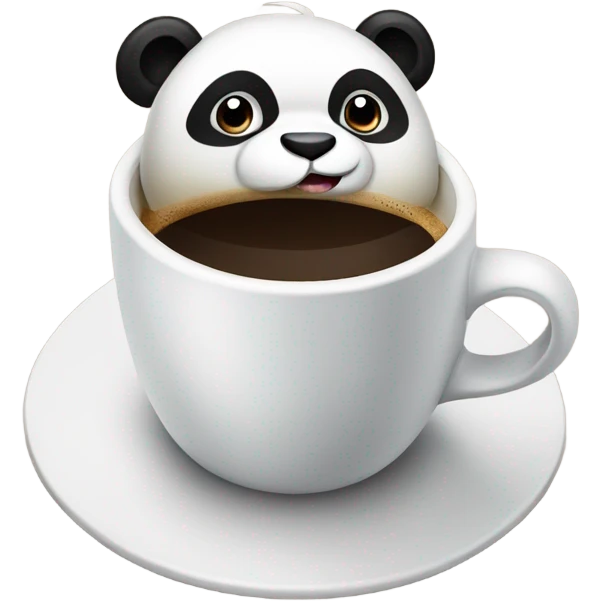 panda drink coffee emoji