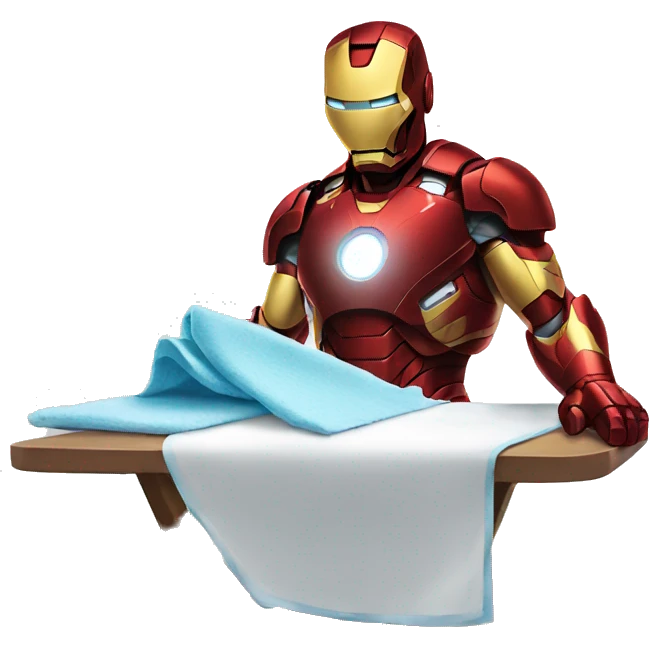 ironman ironing clothes emoji