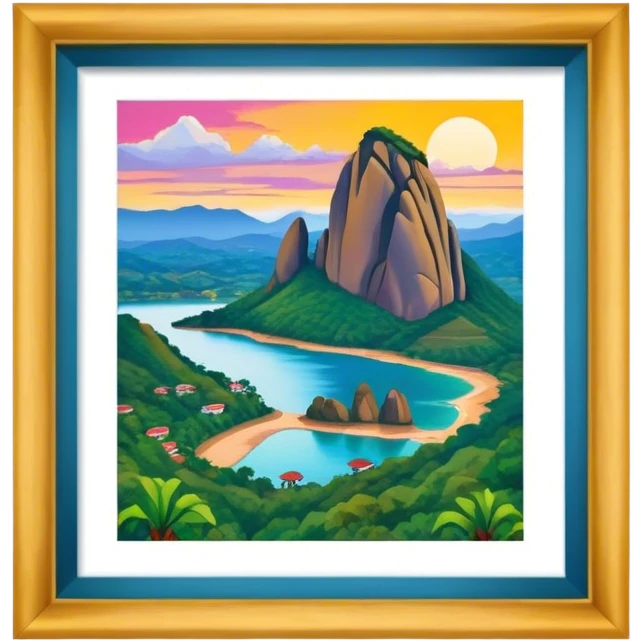 Cinematic Realistic Guatapé Rock Emoji emoji