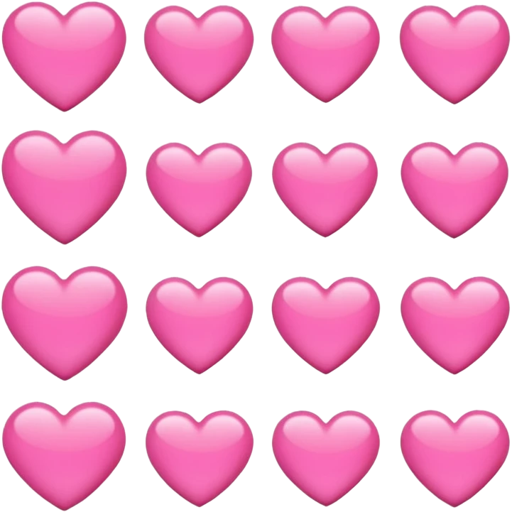 hearts pink emoji