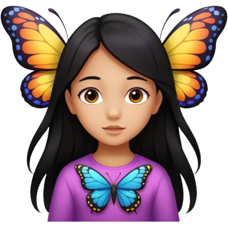 What a beautiful little girl is born and blossoms into a beautiful butterfly ￼ emoji