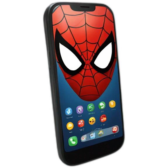 Spiderman phone emoji