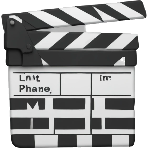 action clapboard emoji