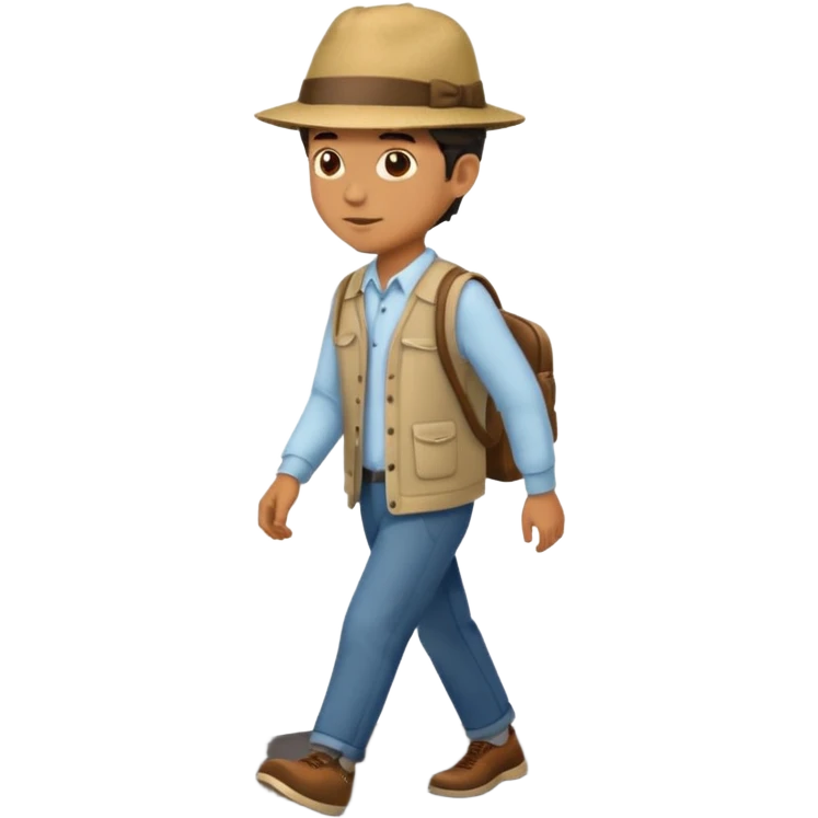 Man on the road  emoji