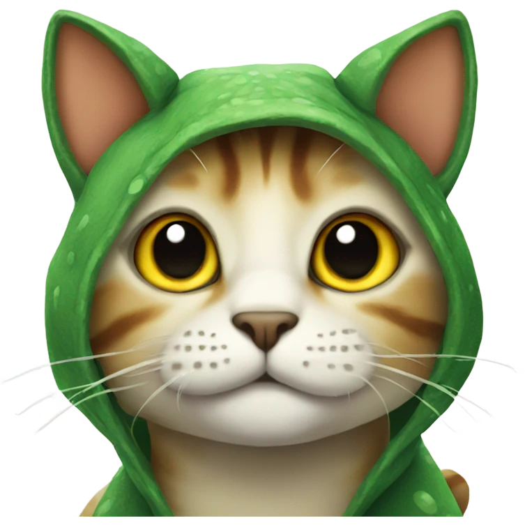 Cat dressed like a dinosaur  emoji