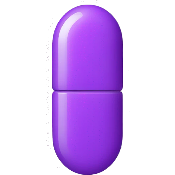 purple pill with middle line emoji