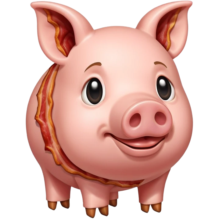 Pig with bacon emoji