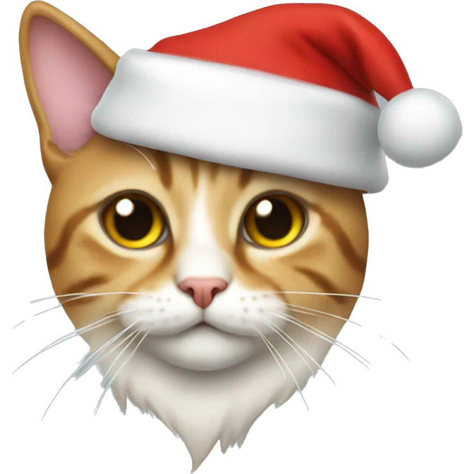 Cat with Santa hat emoji