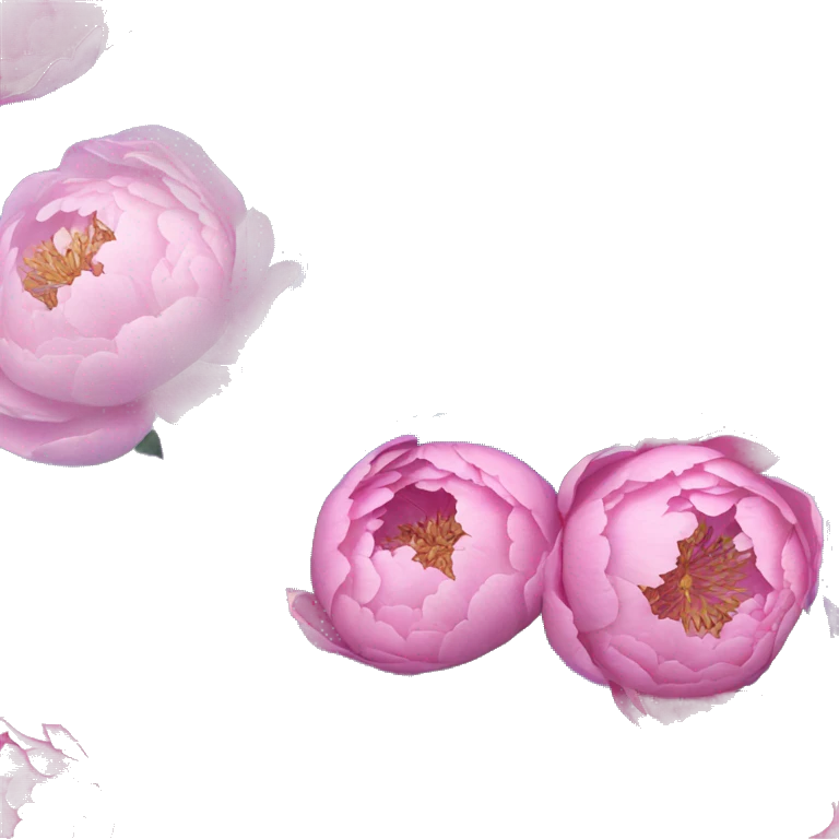 Pink and blue and purple peonies bouquet  emoji