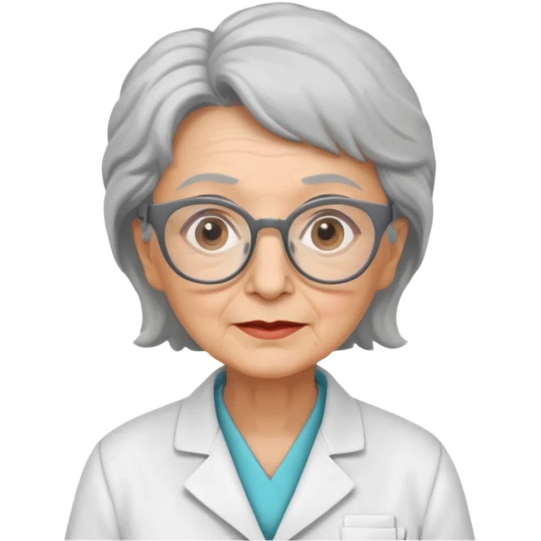 scientist professor old woman emoji