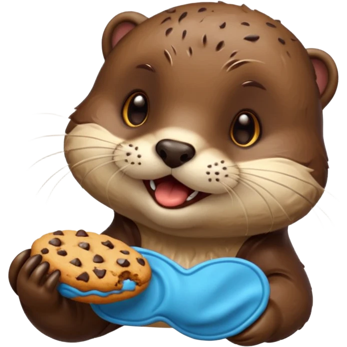 otter bite cookie emoji