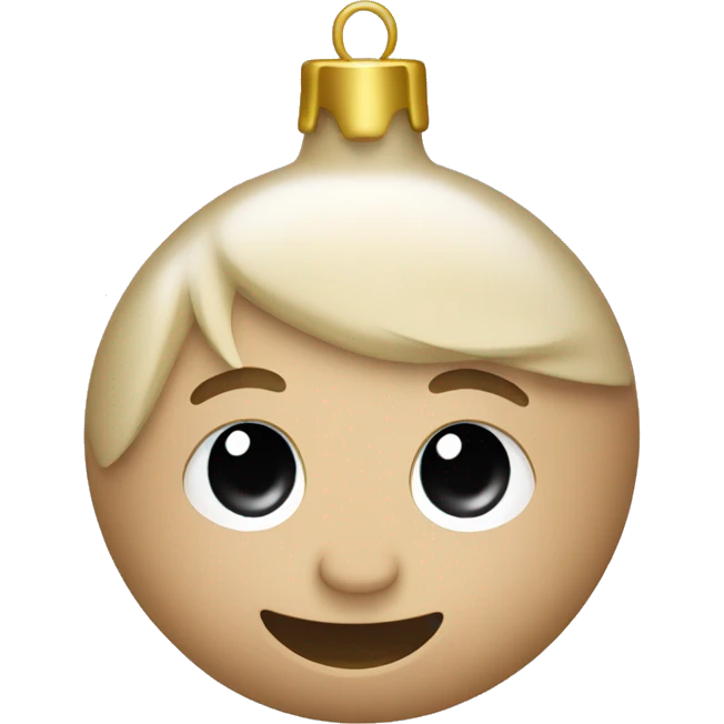 beige christmas ornament emoji