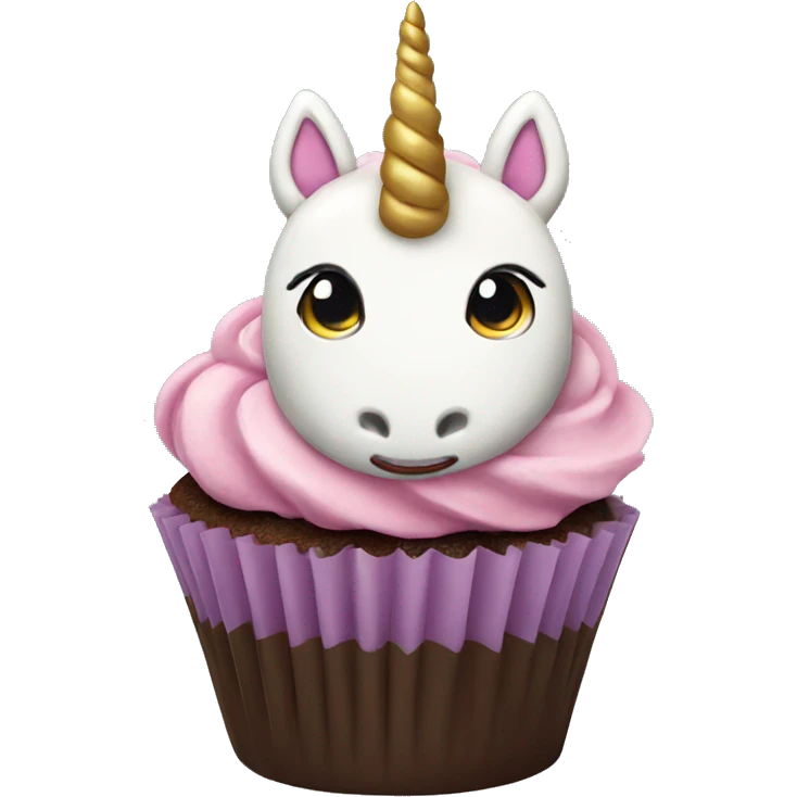 Unicorn cupcake  emoji