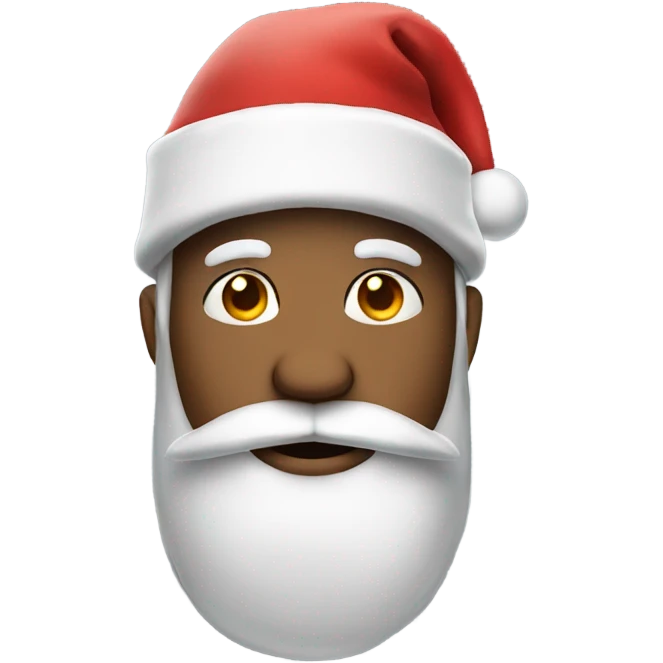 character with a Christmas hat on emoji